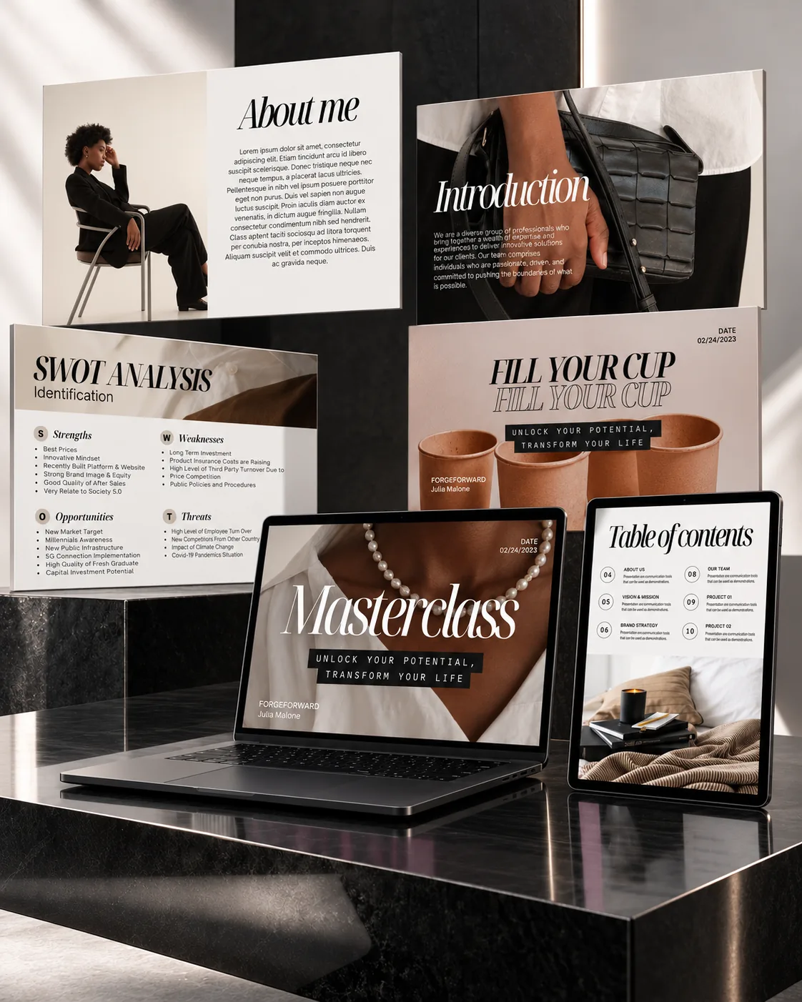 Executive Coaching masterclass slide system