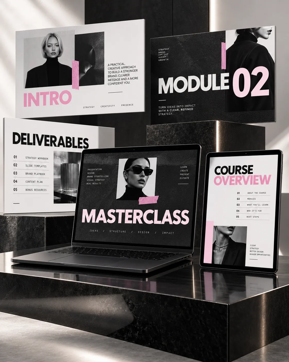 Personal Brand masterclass slide system